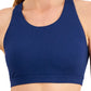 Conjunto de moletom feminino ID Ideology Essentials Sutiã esportivo de baixo impacto Azul Tamanho X-G