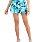 ID Ideology Saia-calça feminina Active Texture com babados, azul, tamanho grande
