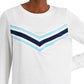 ID Ideology Camiseta Chevron Ativa Feminina Branca Tamanho P