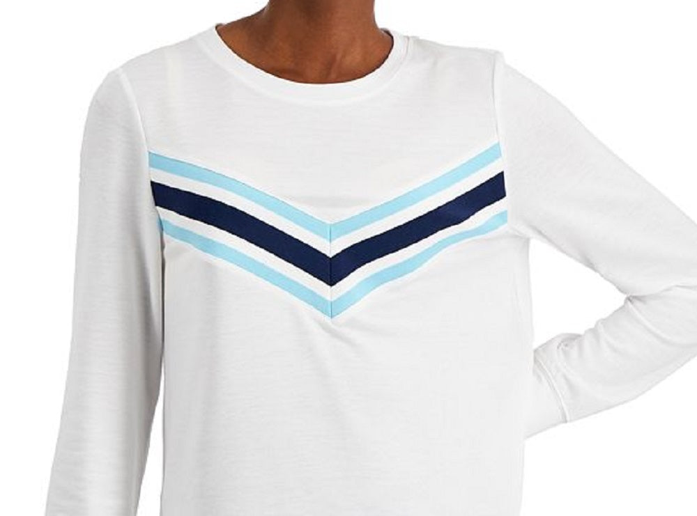 ID Ideology Camiseta Chevron Ativa Feminina Branca Tamanho P