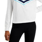 ID Ideology Camiseta Chevron Ativa Feminina Branca Tamanho P