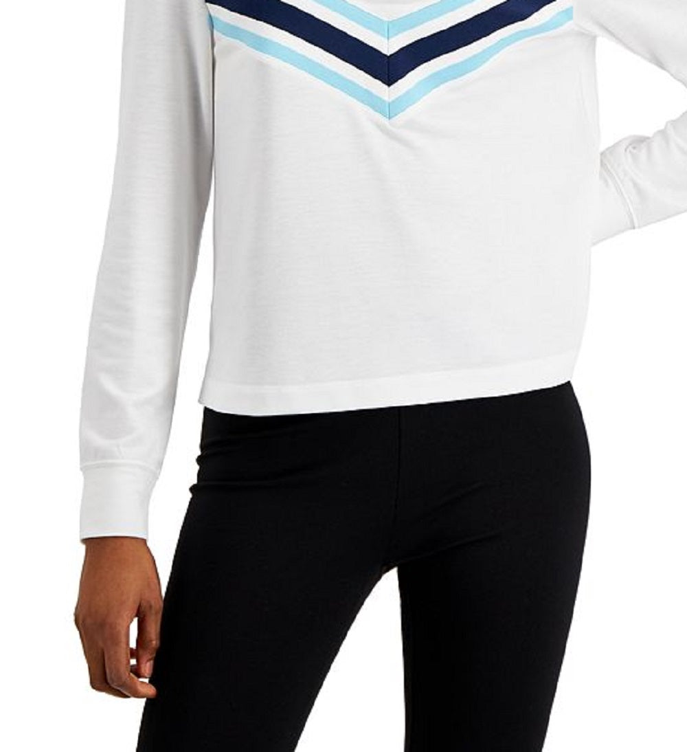 ID Ideology Camiseta Chevron Ativa Feminina Branca Tamanho P