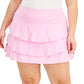 ID Ideology Saia-calça feminina com babados rosa