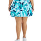 ID Ideology Saia-saia feminina estampada com babados, azul, tamanho 2X
