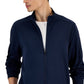 Jaqueta de malha masculina ID Ideology Regular Fit com absorção de umidade, azul, tamanho XXX-G