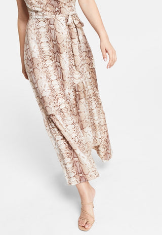 Vestido feminino com estampa animal Bar III, marrom, tamanho pequeno e pequeno