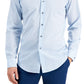 Camisa social pied-de-poule slim fit masculina Alfani azul