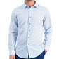 Camisa social pied-de-poule slim fit masculina Alfani azul