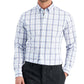 Camisa social masculina Club Room Slim Fit com elasticidade em 4 direções, azul, tamanho grande