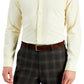 Camisa social masculina Club Room Slim Fit com elasticidade em 4 direções, amarela, tamanho pequeno