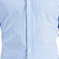 Camisa social masculina Club Room Slim Fit com listras elásticas em 4 direções, azul, tamanho médio
