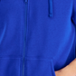 ID Ideology Moletom com capuz masculino regular fit sólido com zíper completo azul tamanho médio
