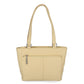 Bolsa tote feminina Giani Bernini em couro Nappa Classic, amarela, tamanho regular