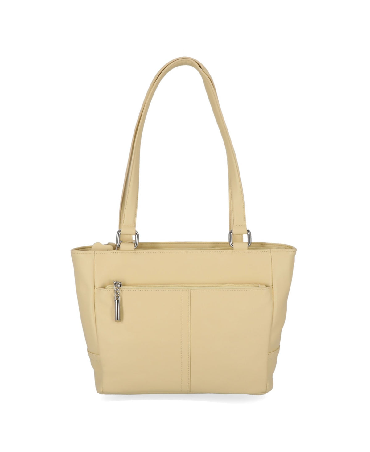 Bolsa tote feminina Giani Bernini em couro Nappa Classic, amarela, tamanho regular