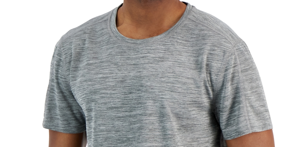 Camiseta de treinamento Birdseye masculina ID Ideology cinza tamanho 4X