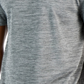 Camiseta de treinamento Birdseye masculina ID Ideology cinza tamanho 4X