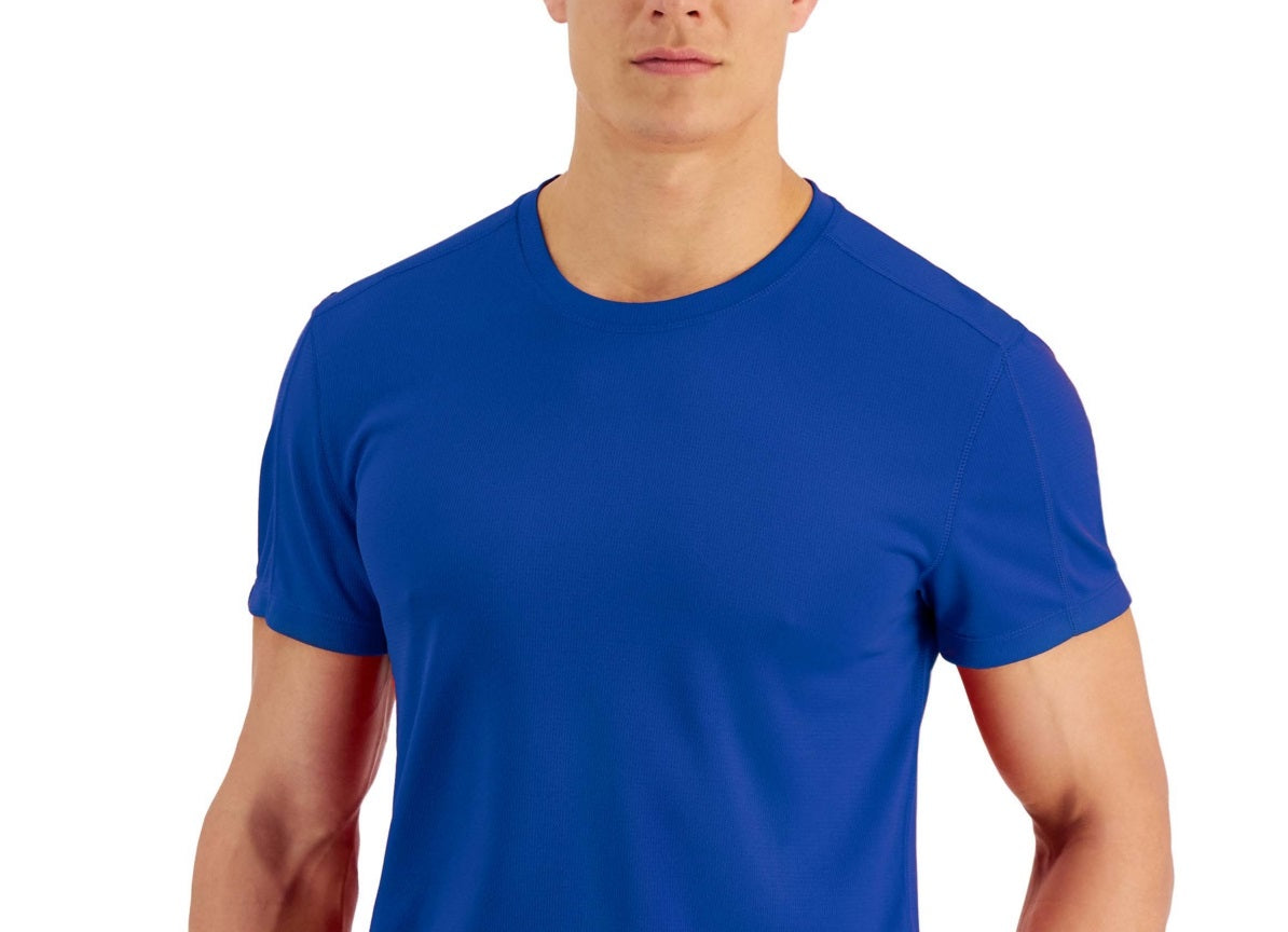 Camiseta de treinamento Birdseye masculina ID Ideology azul tamanho 4X