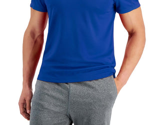 Camiseta de treinamento Birdseye masculina ID Ideology azul tamanho 4X