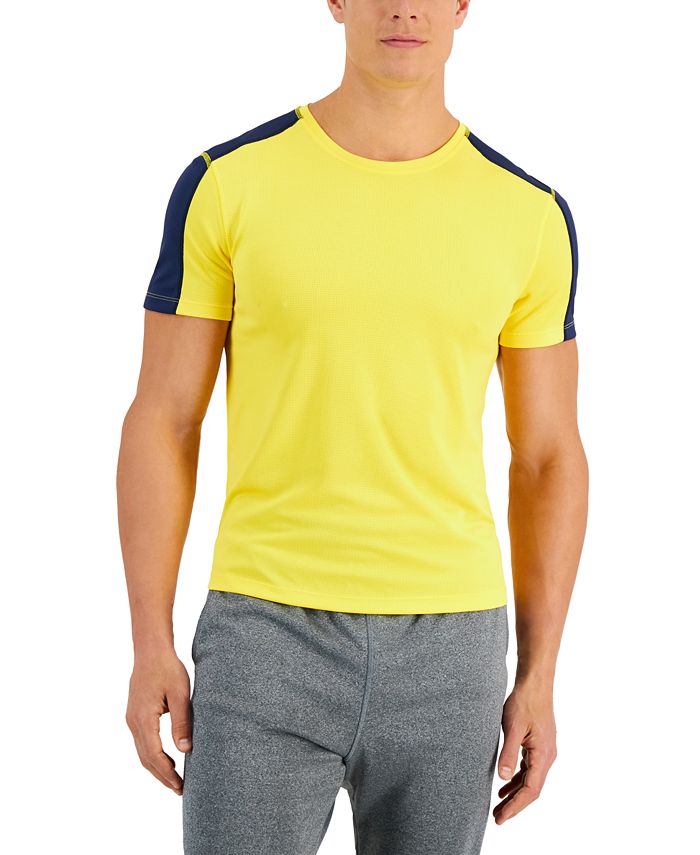 Camiseta de treino masculina Birdseye da Id Ideology, amarela, tamanho 3XB