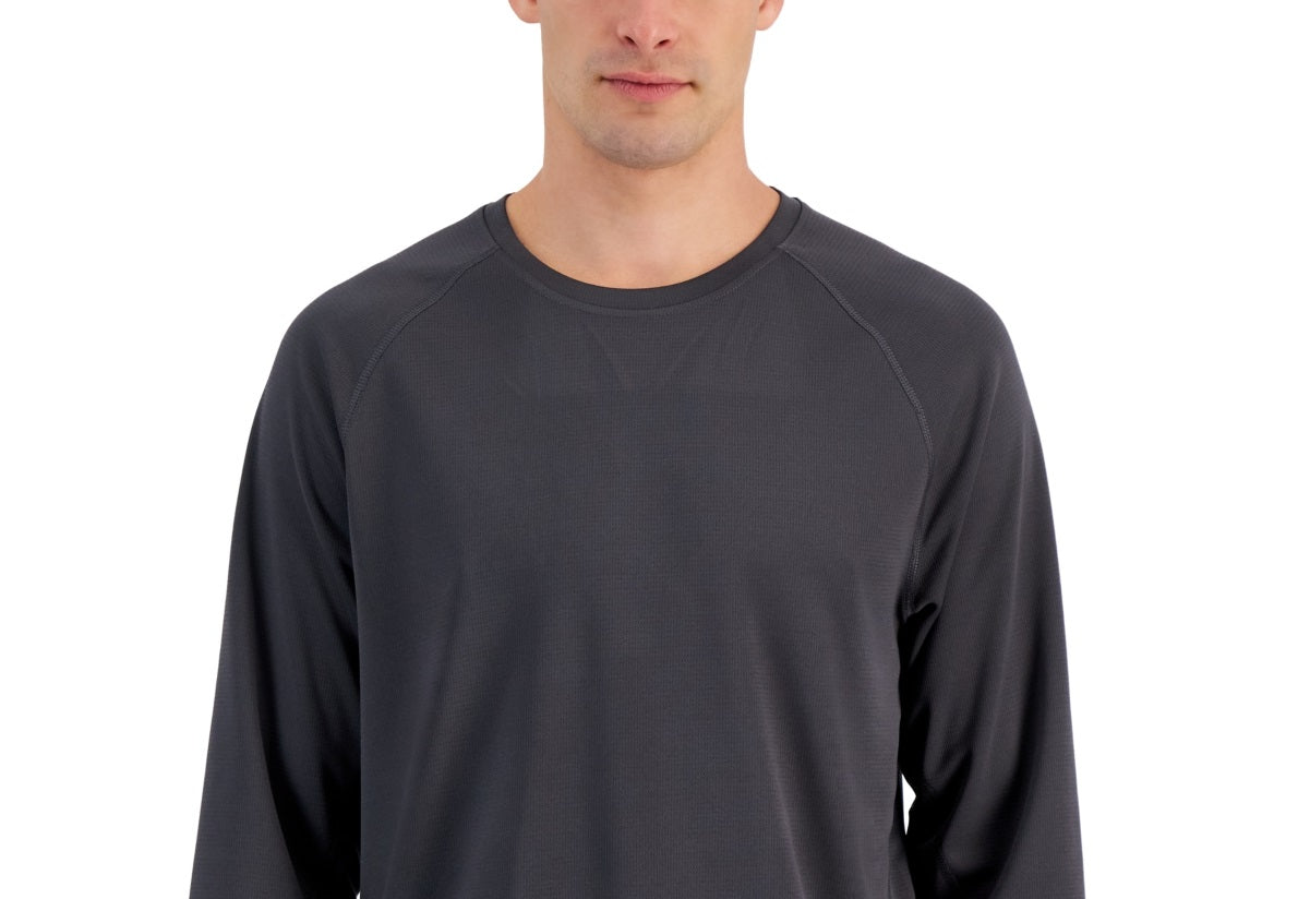 Camiseta ID Ideology Masculina Rapidry Moisture Wicking Mesh Manga Raglan Cinza Tamanho XXX-G