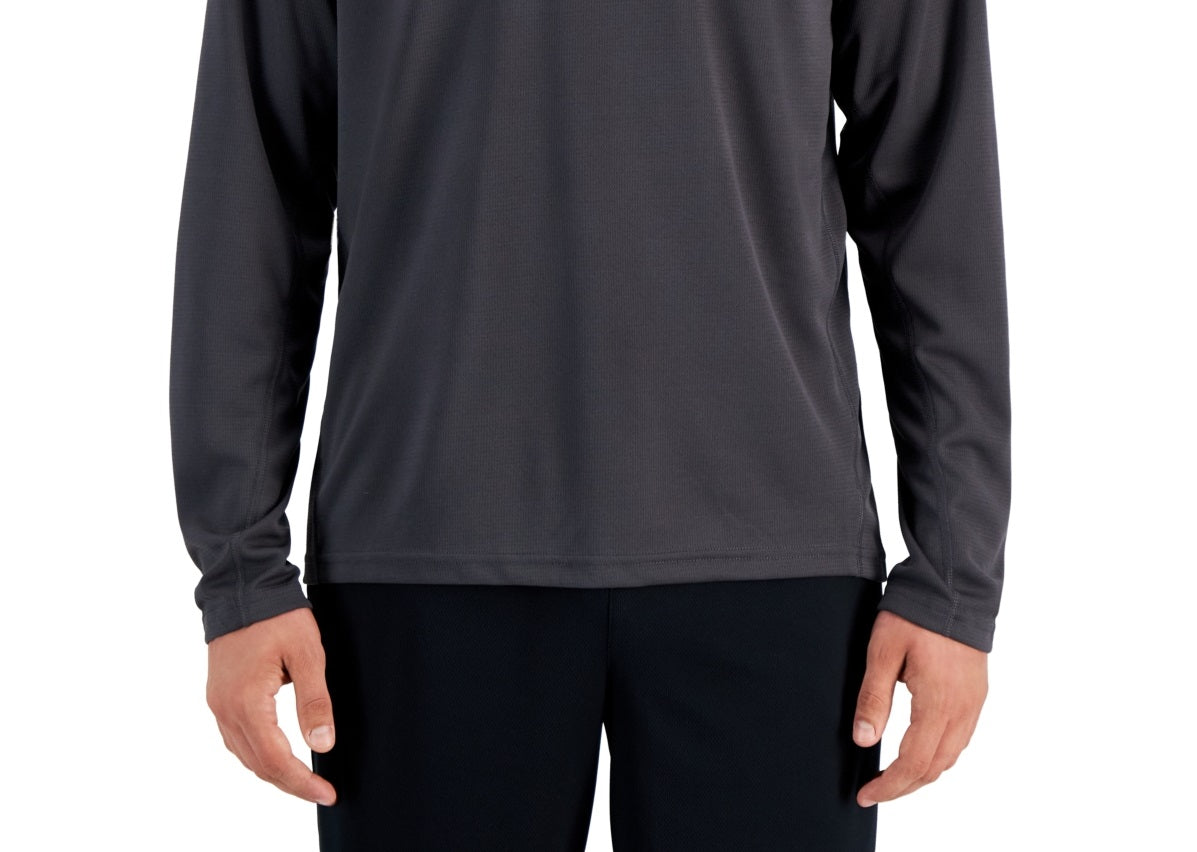 Camiseta ID Ideology Masculina Rapidry Moisture Wicking Mesh Manga Raglan Cinza Tamanho Grande