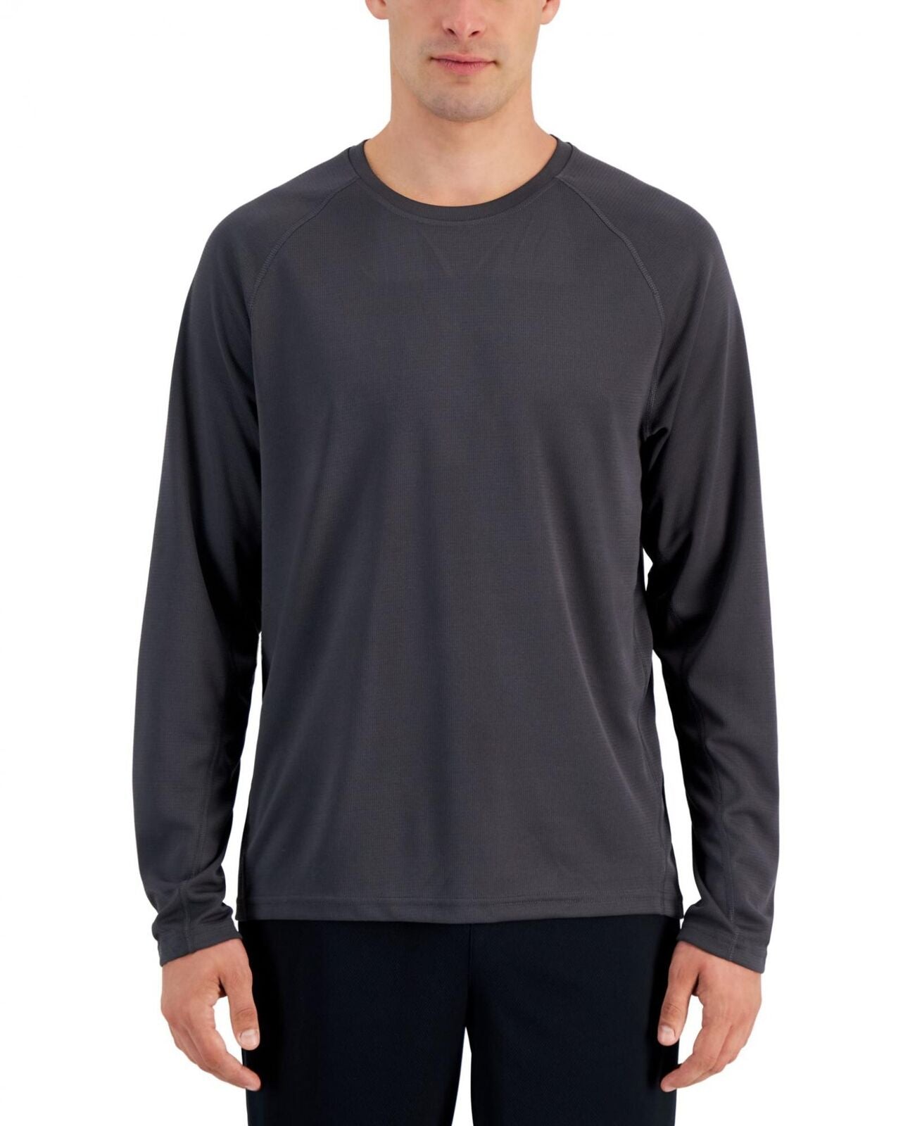 Camiseta ID Ideology Masculina Rapidry Moisture Wicking Mesh Manga Raglan Cinza Tamanho XX-G