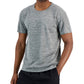 Camiseta de treinamento Birdseye masculina ID Ideology cinza tamanho grande