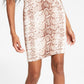 Vestido justo com estampa de cobra Bar III feminino, marrom, tamanho pequeno, extragrande
