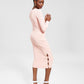 Vestido suéter canelado feminino INC International Concepts rosa tamanho M