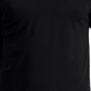 Camiseta masculina ID Ideology Birdseye Mesh com decote em V, preta, tamanho XXL