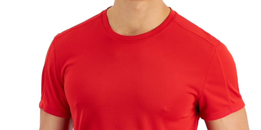 Camiseta de treino Birdseye masculina ID Ideology vermelha tamanho pequeno