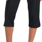 Calça Capri Karen Scott Feminina Comfort Waist Preta Tamanho 8 Petite