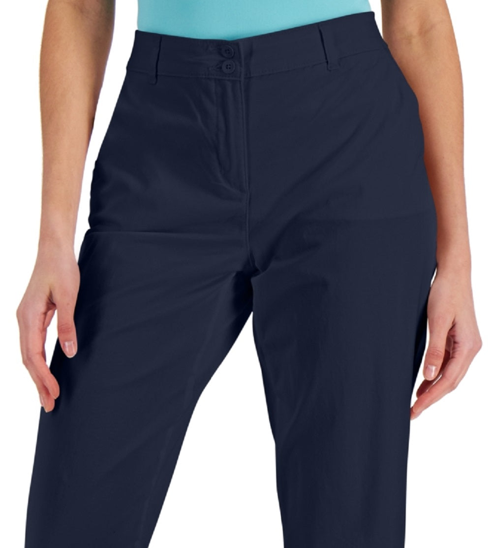 Calça Capri Karen Scott Comfort-Waist Feminina Azul Tamanho 6 Petite
