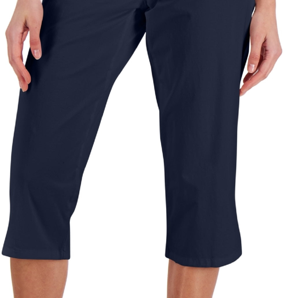 Calça Capri Karen Scott Comfort-Waist Feminina Azul Tamanho 6 Petite