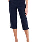 Calça Capri Karen Scott Comfort-Waist Feminina Azul Tamanho 14