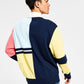 Moletom masculino de rugby Sun + Stone, tamanho grande