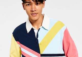 Moletom masculino de rugby Sun + Stone, tamanho grande