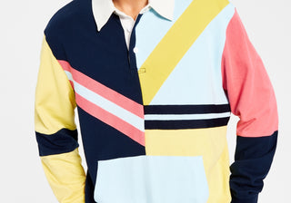 Moletom masculino de rugby Sun + Stone, tamanho grande