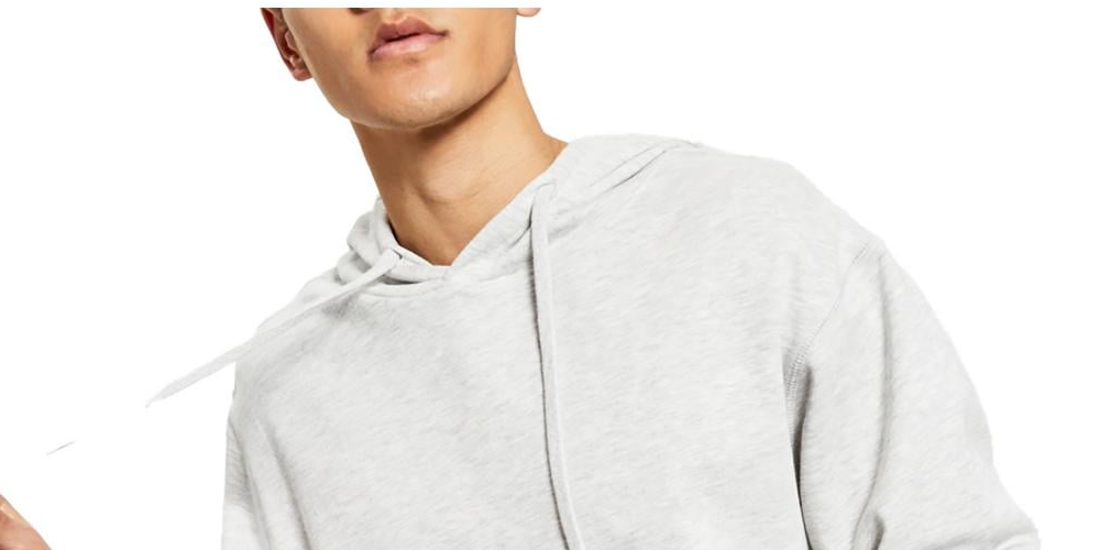 Moletom com capuz masculino Sun + Stone, cinza, tamanho grande