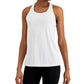 ID Ideology Camiseta regata feminina ativa com costas nadador, branca, tamanho grande