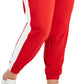 Calça de corrida listrada feminina ID Ideology vermelha tamanho 1X
