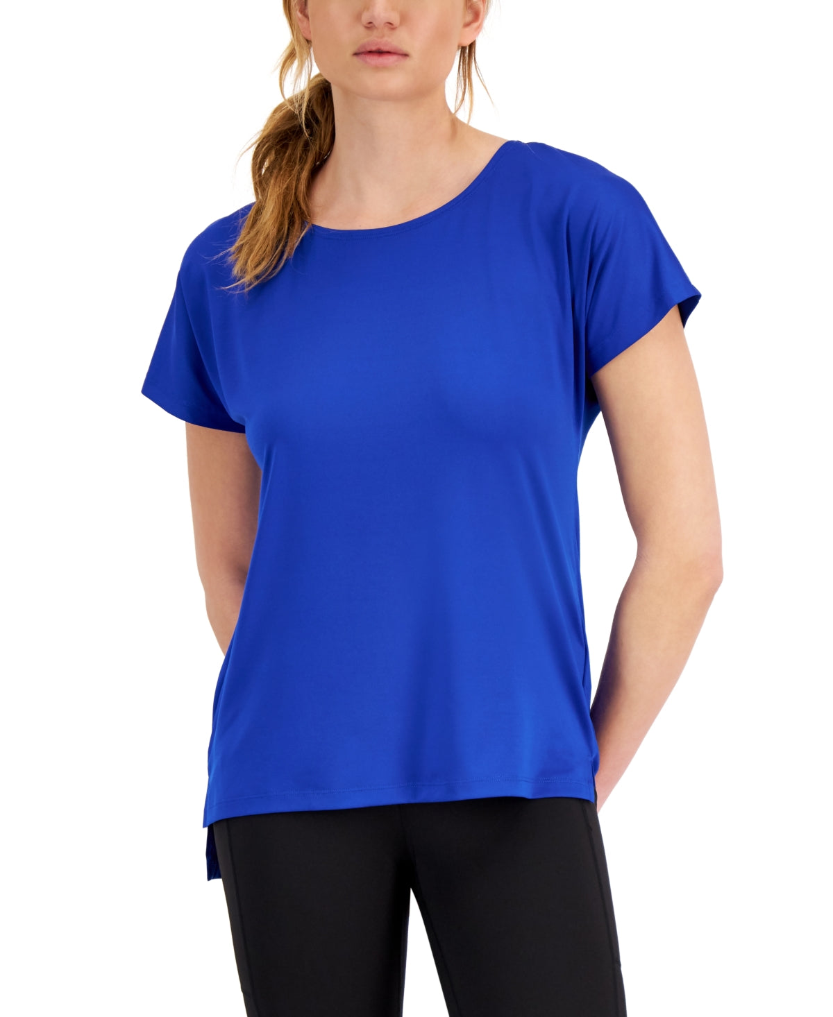 Camiseta feminina leve e tecnológica ID Ideology, azul