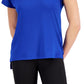 Camiseta feminina leve e tecnológica ID Ideology, azul