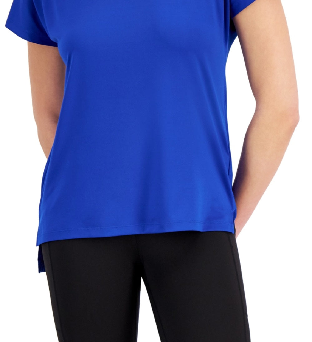 Camiseta feminina leve e tecnológica ID Ideology, azul