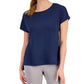 Camiseta leve e tecnológica feminina ID Ideology, azul, tamanho médio