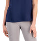 Camiseta leve e tecnológica feminina ID Ideology, azul, tamanho médio