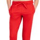 Calça de moletom feminina ID Ideology com blocos de cores, vermelha, tamanho grande