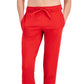Calça de moletom feminina ID Ideology com blocos de cores, vermelha, tamanho X-G