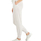 Calça jogger canelada feminina Style &amp; Co, branca, tamanho grande
