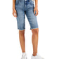 Bermuda feminina estilo &amp; co jeans raw edge azul tamanho 6